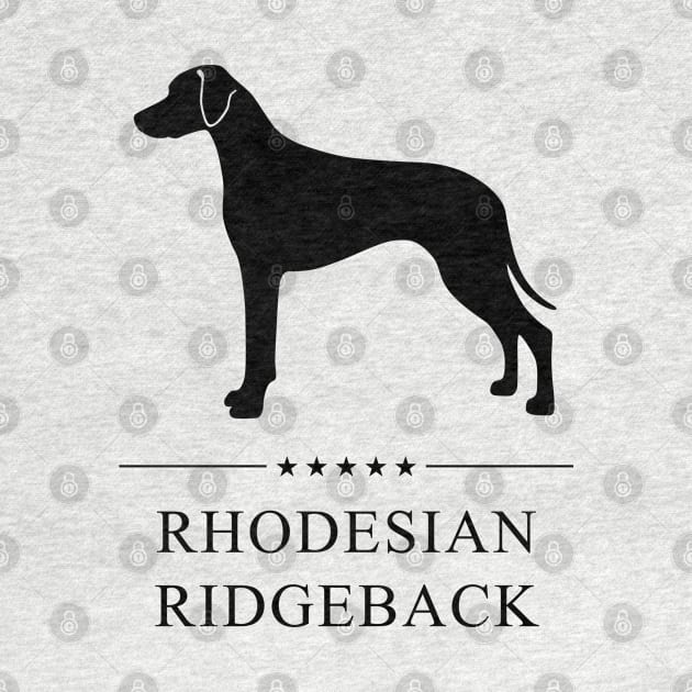 Rhodesian Ridgeback Black Silhouette by millersye